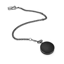 China factory wholesale High Quality Matte Black blank Pocket Watch with cheap price